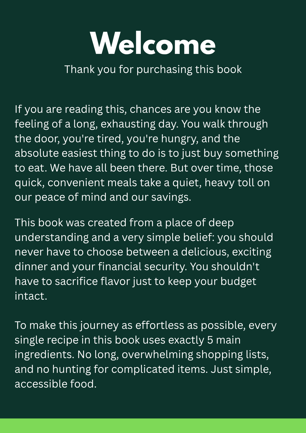 Cooking For Financial Freedom E-book - May