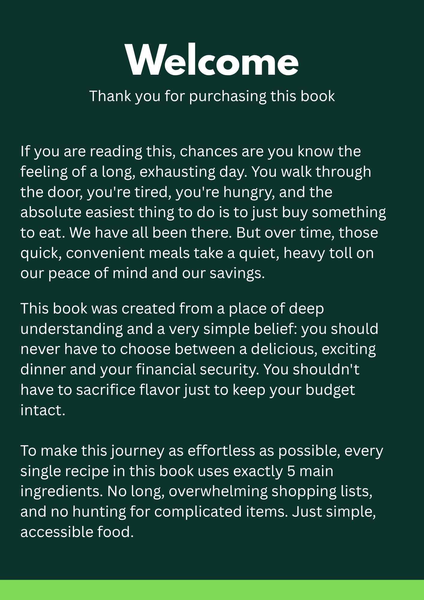 Cooking For Financial Freedom E-book - May